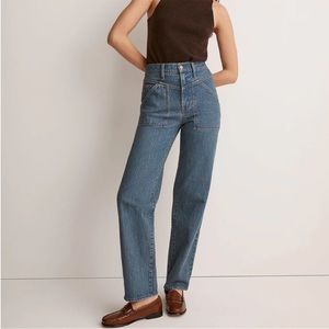 NWOT Madewell The Perfect Vintage Wide-Leg Jean in Vintage Indigo Wash